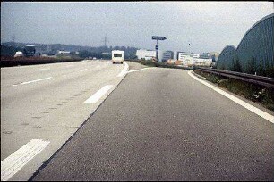 Ausfahrt Nord von Fahrbahn Nord (Heidelberg Richtung Basel)