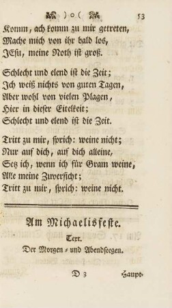 Am Michaelisfeste