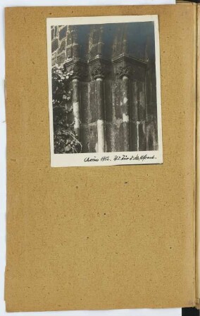 Kloster Chorin: Detail Portal (aus: Skizzen- und Fotoalbum 7)