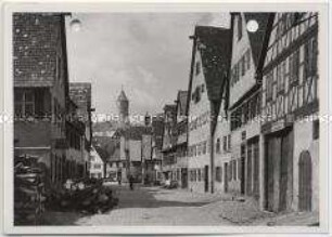 Dinkelsbühl, Untere Schmiedegasse und Grüner Turm