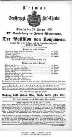 Der Postillon von Lonjumeau