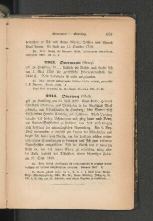 2913. Overmann (Georg)