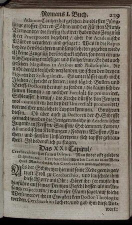 Das XXI. Capitul [-] Das XXX. Capitul