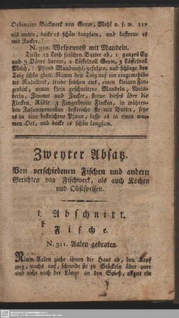 I. Abschnitt. Fische