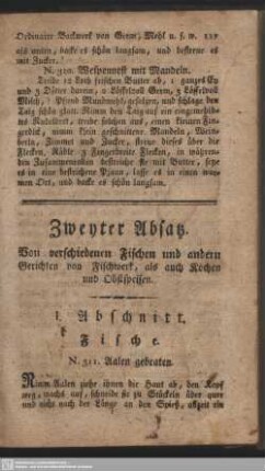 I. Abschnitt. Fische