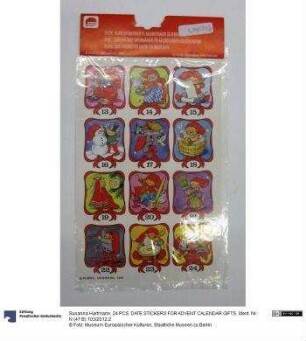 24 PCS. DATE STICKERS FOR ADVENT CALENDAR GIFTS