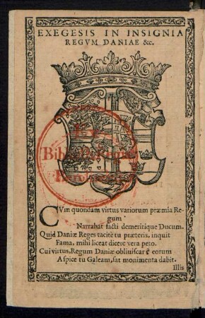 Exegesis In Insignia Regum Daniae &c.