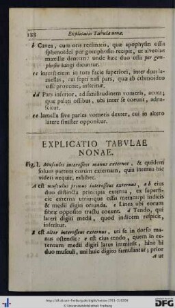 Explicatio Tabulae Nonae.
