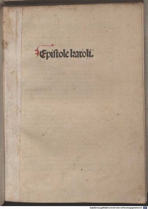 Epistole karoli
