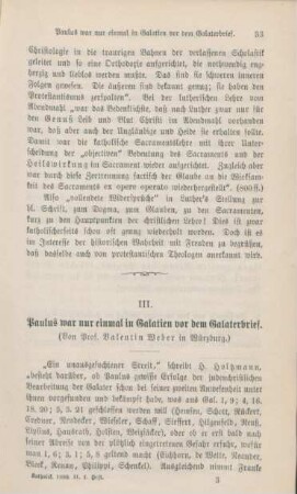 33-44 Paulus war nur einmal in Galatien vor dem Galaterbrief : I.
