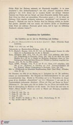 Verzeichnis der Tafelbilder