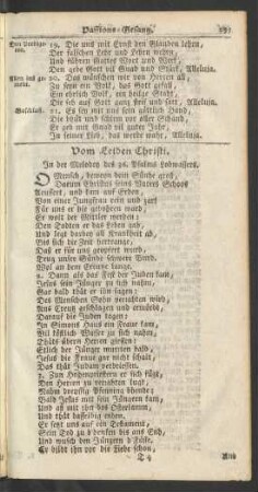 Vom Leiden Christi