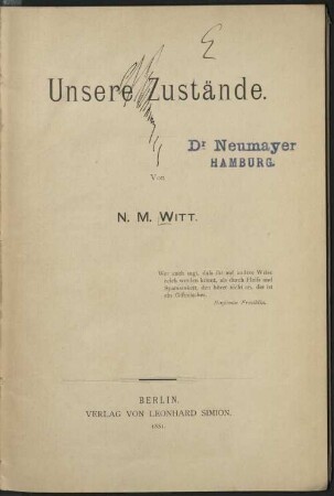 Unsere Zustände