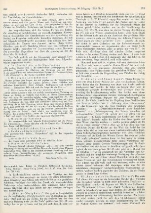 389-392 [Rezension] Meinhold, Peter, Römer 13