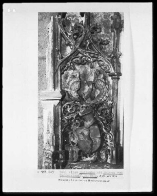 Epitaph mit Wappen von Pergenstorff