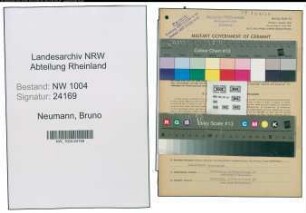 Entnazifizierung Bruno Neumann , geb. 28.03.1920 (Kaufm.Angestellter)