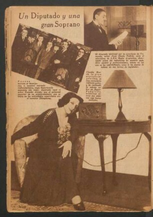 Un diputado y una gran soprano