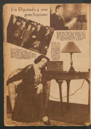 Un diputado y una gran soprano
