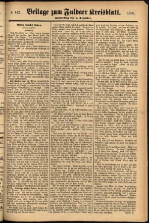 Zweite Ausgabe vom Donnerstag, den 01. Dezember 1898.