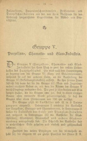 Porzellan-, Chamotte- und Glas-Industrie