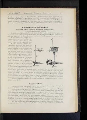 Mitteilungen aus Werkstätten.