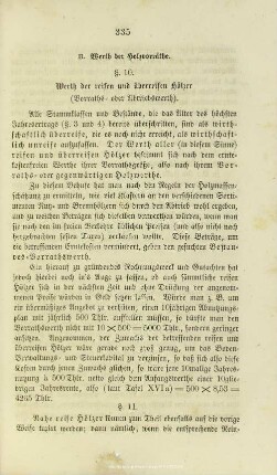B. Werth der Holzvorräte.
