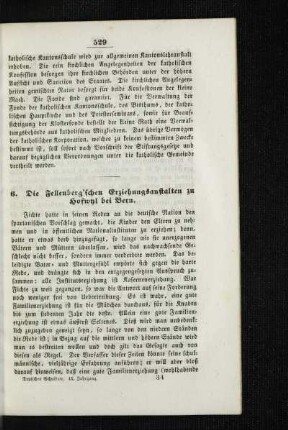 ¬Die¬ Fellenberg'schen Erziehungsanstalten zu Hofwyl bei Bern