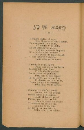 Yo te adoro