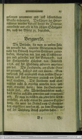Bergwerke