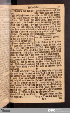 Gesänge vom Gesetz Gottes.