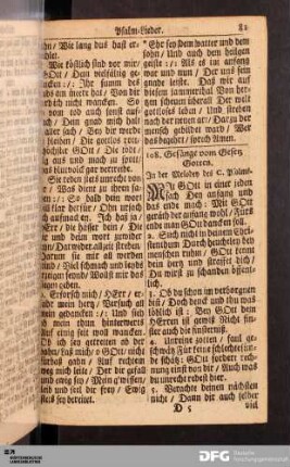 Gesänge vom Gesetz Gottes.