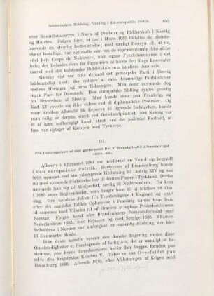 III. Fra Inddragelsen af den gottorpske Del af Slesvig indtil Altonaforliget (1684-89).