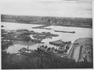 Bauhafen Breisach vor Bau Canal d'Alsace