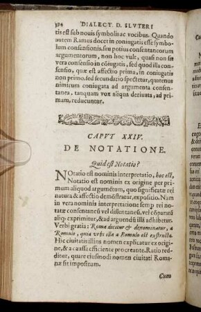 Caput XXIV. De Notatione.