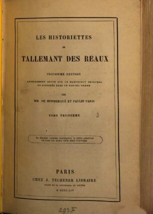 Les historiettes, 3