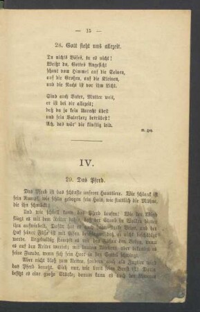 IV. [Das Kind und die Tiere in Haus und Hof]