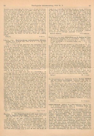 60-61 [Rezension] Jordan, J. (Hrsg.), Luther-Jahrbuch 1923. Jahrbuch der Luther-Gesellschaft. Jg. V