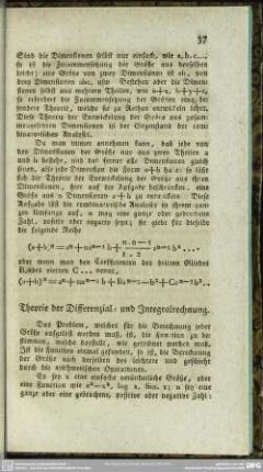 Theorie der Differenzial- und Integralrechnung
