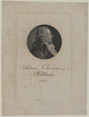 Bildnis des Johann Christian Hellbach