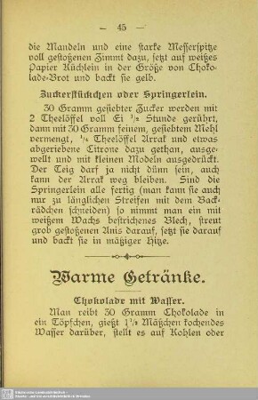 Warme Getränke