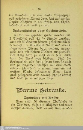 Warme Getränke