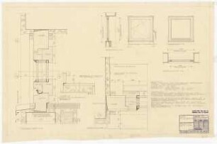 Wohnhaus Mildenberger, Hochberg: Fenster Küche und Bad: Ansichten 1:10, Details 1:1