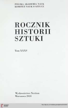 35: Rocznik Historii Sztuki