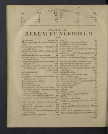 Index III. Rerum et verborum