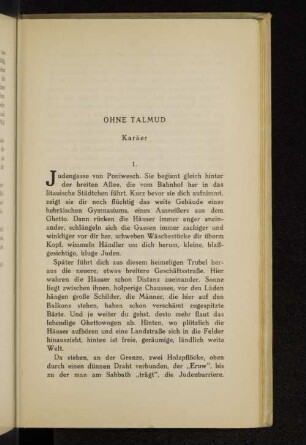 Ohne Talmud. Karäer.
