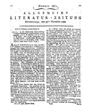 [Claudius, G. C.]: Justus Graf von Ortenburg. T. 1. Ein Gemälde menschlicher Glückseligkeit. Als Gegenstück zu Salzmanns Carl von Carlsberg. Leipzig: Böhme 1786