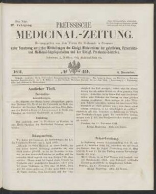 No 49. (4. Dezember 1861) - No 52. (25. Dezember 1861)