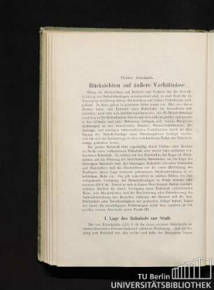 Dritter Abschnitt. Rücksichten auf äußere Verhältnisse.
