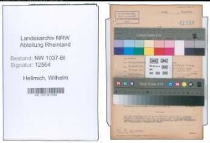Entnazifizierung Wilhelm Hellmich , geb. 17.05.1892 (Beamter)