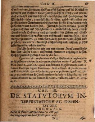 Ahasveri Fritschii ... Tractatus Nomico-Politicus. De Collegiis Opificum, Eorumque Statutis ac Ordinationibus : = Von Zünft- und Innungs-Recht